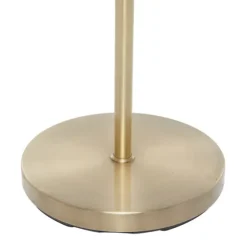 Gold Metal C-Curve Arch Arm Glass Shade Floor Lamp-Kirkland's Home Outlet