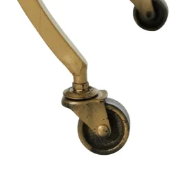 Gold Metal Circular Bar Cart-Kirkland's Home Fashion