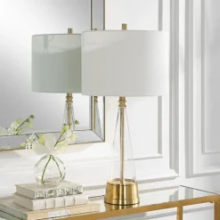 Gold Metal Cone Base Table Lamp-Kirkland's Home Sale