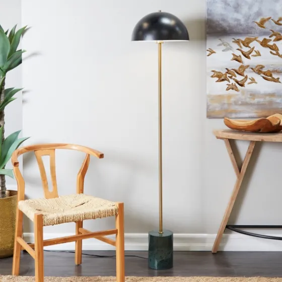 Gold Metal Dome Shade Floor Lamp-Kirkland's Home Store
