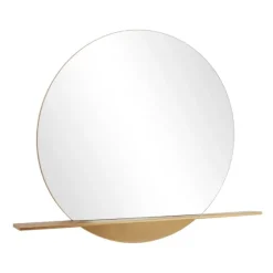 Gold Metal Emery Mirror With Shelf-Kirkland's Home Store