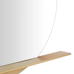 Gold Metal Emery Mirror With Shelf-Kirkland's Home Store