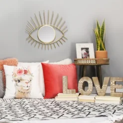 Gold Metal Eye Wall Mirror-Kirkland's Home Outlet