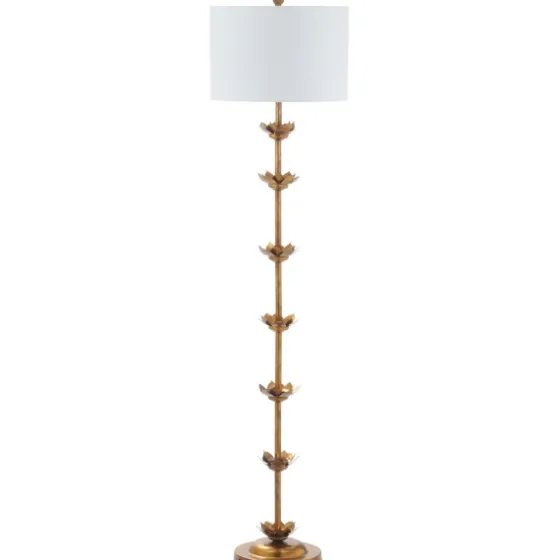 Gold Metal Floral Petals Floor Lamp-Kirkland's Home Shop