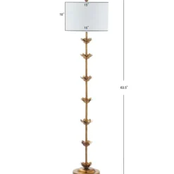 Gold Metal Floral Petals Floor Lamp-Kirkland's Home Shop