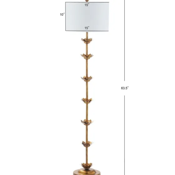 Gold Metal Floral Petals Floor Lamp-Kirkland's Home Shop