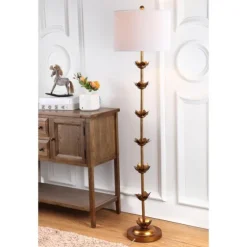 Gold Metal Floral Petals Floor Lamp-Kirkland's Home Shop