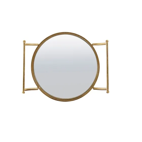 Gold Metal Frame Bar Cart With Mirrored Shelves-Kirkland's Home Cheap