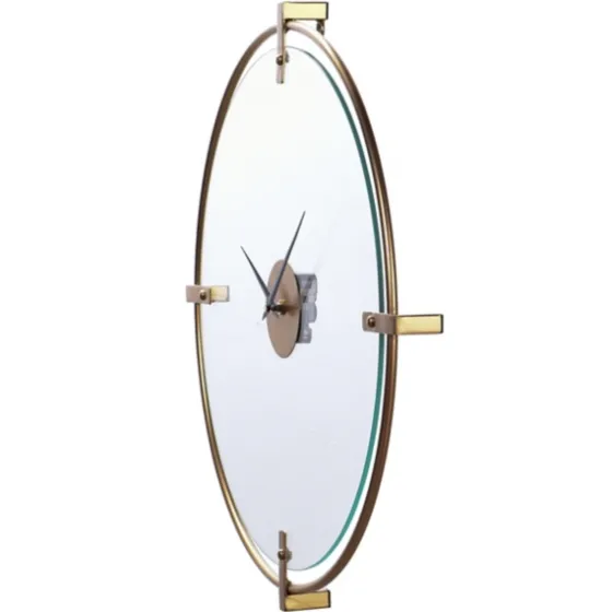 Gold Metal Frame Glass Face Wall Clock-Kirkland's Home Cheap
