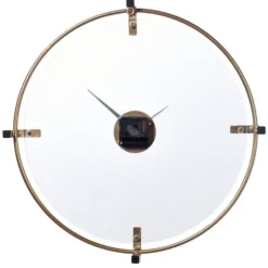 Gold Metal Frame Glass Face Wall Clock-Kirkland's Home Cheap