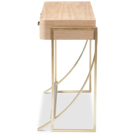 Gold Metal Frame Two-Drawer Console Table-Kirkland's Home Online