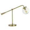 Gold Metal Glass Task Shade Table Lamp-Kirkland's Home Shop