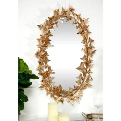 Gold Metal Layered Butterflies Framed Mirror-Kirkland's Home Cheap