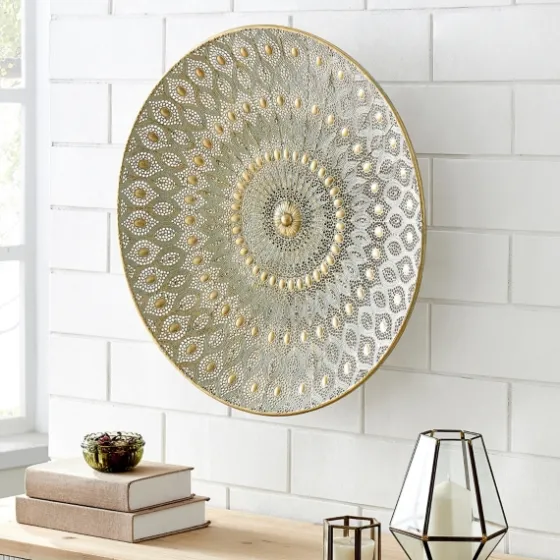 Gold Metal Medallion Wall Sculpture-Kirkland's Home Hot