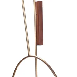 Gold Metal Open Back Clock With Wood Block-Kirkland's Home Online