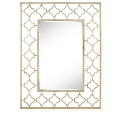 Gold Metal Quatrefoil Frame Mirror-Kirkland's Home Sale