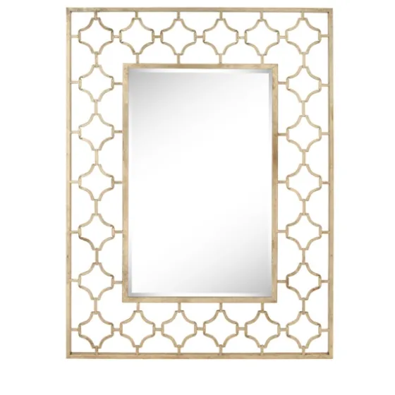 Gold Metal Quatrefoil Frame Mirror-Kirkland's Home Sale