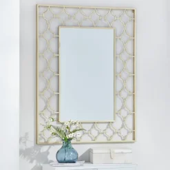 Gold Metal Quatrefoil Frame Mirror-Kirkland's Home Sale