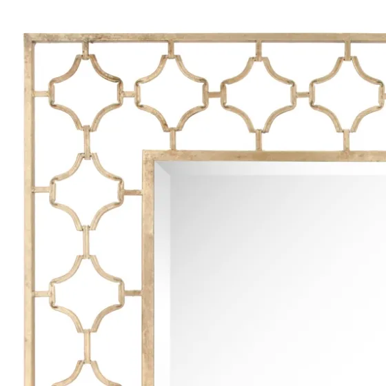 Gold Metal Quatrefoil Frame Mirror-Kirkland's Home Sale