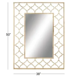 Gold Metal Quatrefoil Frame Mirror-Kirkland's Home Sale