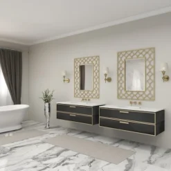 Gold Metal Quatrefoil Frame Mirror-Kirkland's Home Sale