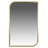 Gold Metal Rounded And Pointed Rectangular Mirror-Kirkland's Home Best Sale