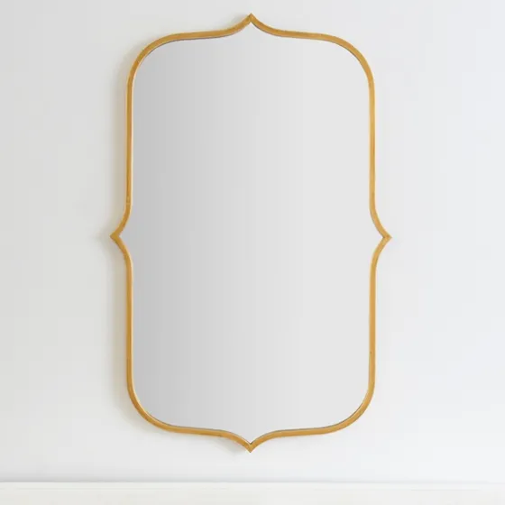 Gold Metal Scallop Linear Mirror-Kirkland's Home Best Sale
