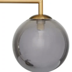 Gold Metal Smoked Glass Shade Table Lamp-Kirkland's Home Outlet