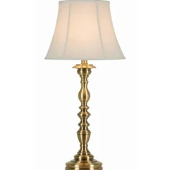 Gold Metal Spindle Table Lamp-Kirkland's Home Clearance