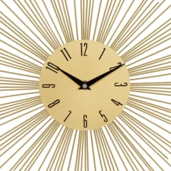 Gold Metal Sunburst Wall Clock-Kirkland's Home Hot
