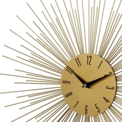 Gold Metal Sunburst Wall Clock-Kirkland's Home Hot