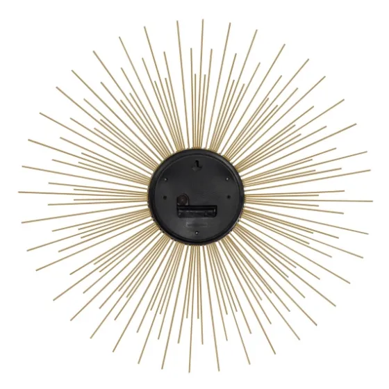 Gold Metal Sunburst Wall Clock-Kirkland's Home Hot