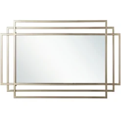 Gold Metal Triple Rectangle Wall Mirror-Kirkland's Home Cheap