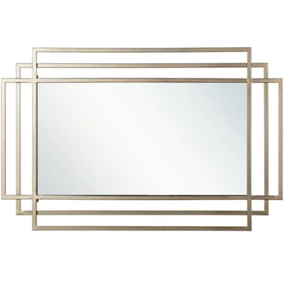 Gold Metal Triple Rectangle Wall Mirror-Kirkland's Home Cheap
