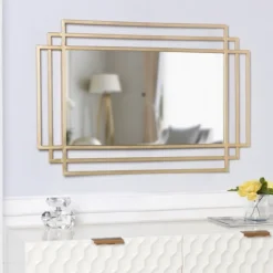 Gold Metal Triple Rectangle Wall Mirror-Kirkland's Home Cheap