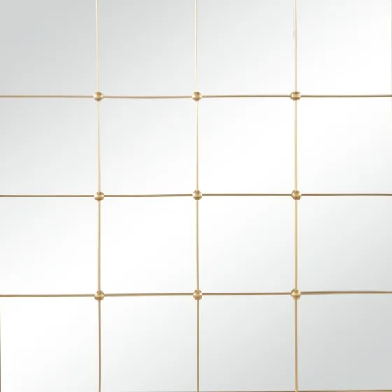 Gold Metal Windowpane Wall Mirror-Kirkland's Home Best