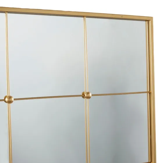 Gold Metal Windowpane Wall Mirror-Kirkland's Home Best
