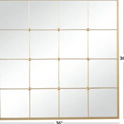 Gold Metal Windowpane Wall Mirror-Kirkland's Home Best