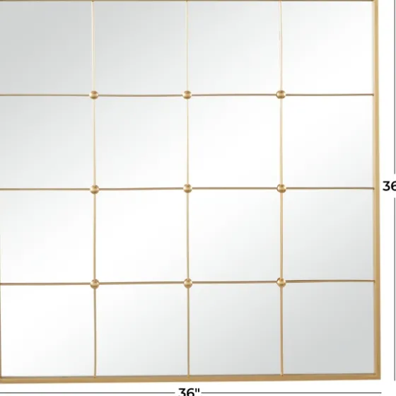 Gold Metal Windowpane Wall Mirror-Kirkland's Home Best