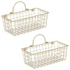Gold Metal Wire Cage Wall Baskets, Set Of 2-Kirkland's Home Sale