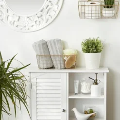 Gold Metal Wire Cage Wall Baskets, Set Of 2-Kirkland's Home Sale