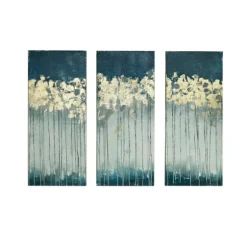 Gold Midnight Forest Canvas Art Prints, Set Of 3-Kirkland's Home Sale