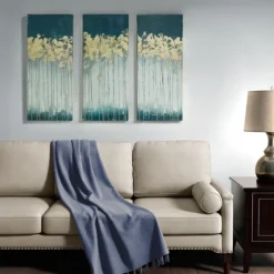 Gold Midnight Forest Canvas Art Prints, Set Of 3-Kirkland's Home Sale