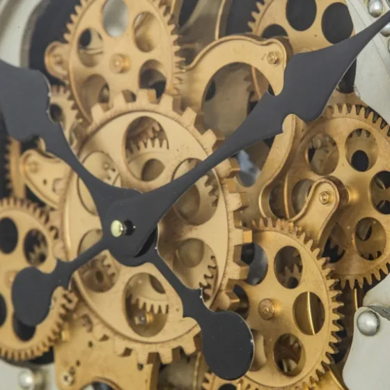 Gold Moving Gears Open Wall Clock-Kirkland's Home Clearance