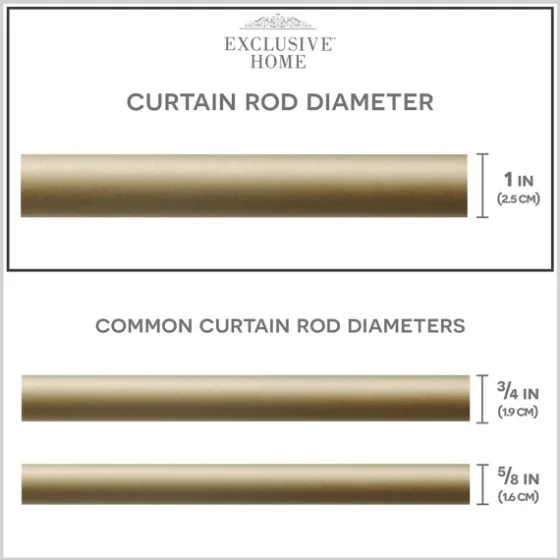 Gold Open Sphere Curtain Rod, 120 In.-Kirkland's Home Flash Sale