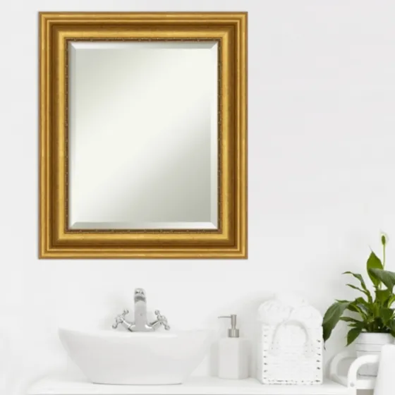 Gold Patina Scalloped Frame Mirror-Kirkland's Home Store