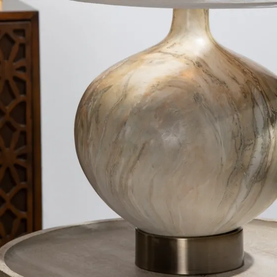 Gold Pistachio Swirl Gourd Table Lamp-Kirkland's Home Discount