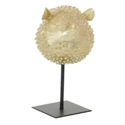 Gold Puffer Fish Sculpture-Kirkland's Home Discount