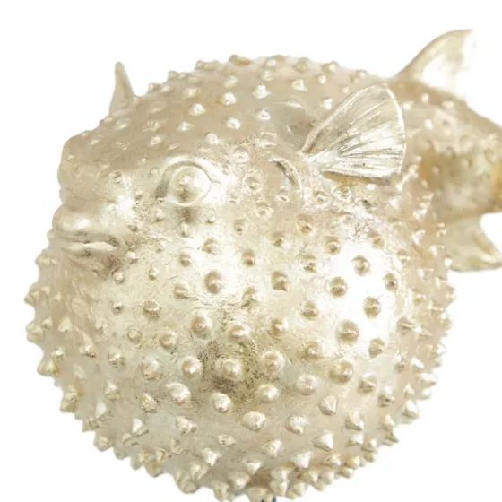 Gold Puffer Fish Sculpture-Kirkland's Home Discount