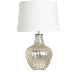 Gold Ribbed Mercury Glass Table Lamp-Kirkland's Home Discount